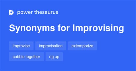 improvising synonym|improvising definition.
